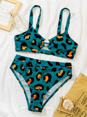 Biquíni Anéis Leopardo