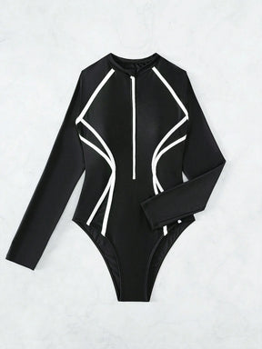 Maiô Zíper Frontal Binding