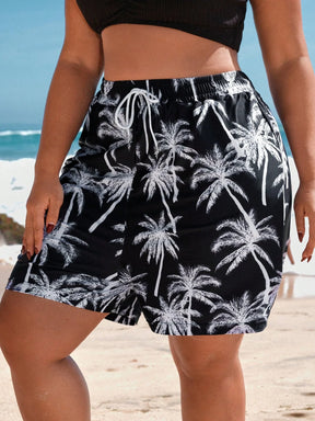 Shorts Casuais de Praia Plus Size Manu