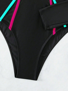 Maiô Zíper Frontal Binding