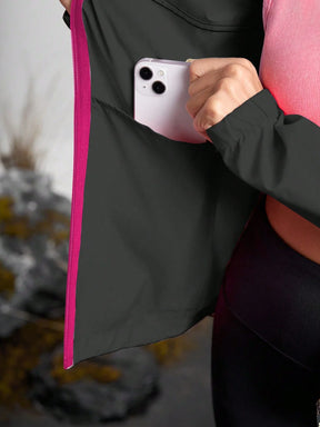 Corta-Vento Casual Com Capuz Julia