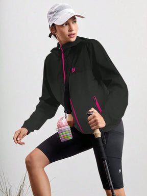 Corta-Vento Casual Com Capuz Julia