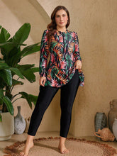 Conjunto 2 peças Plus Size Vestido Floral