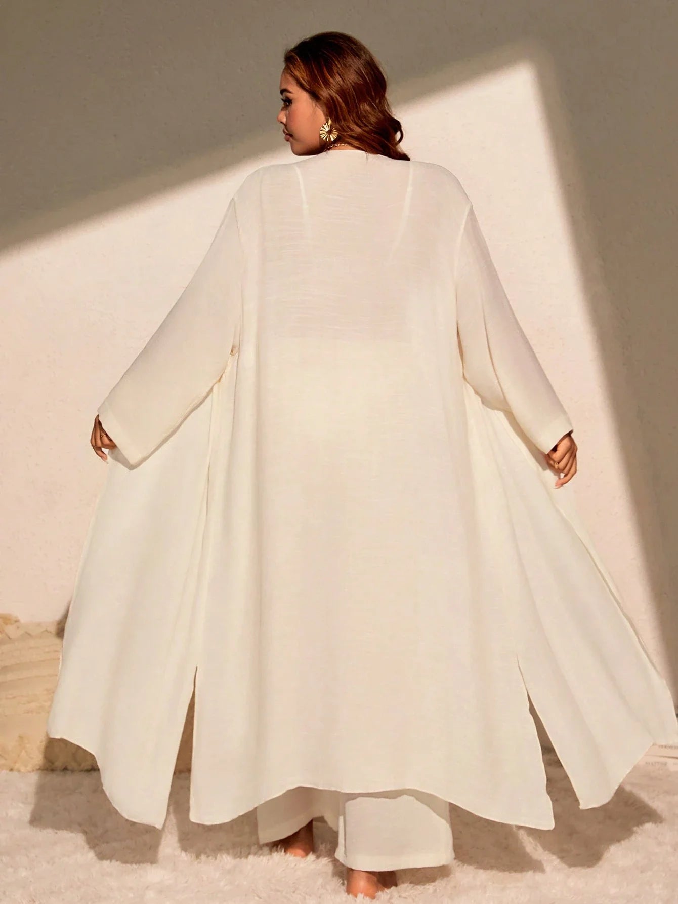 Saída 2 Peças Plus Size Casual