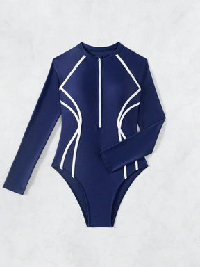 Maiô Zíper Frontal Binding