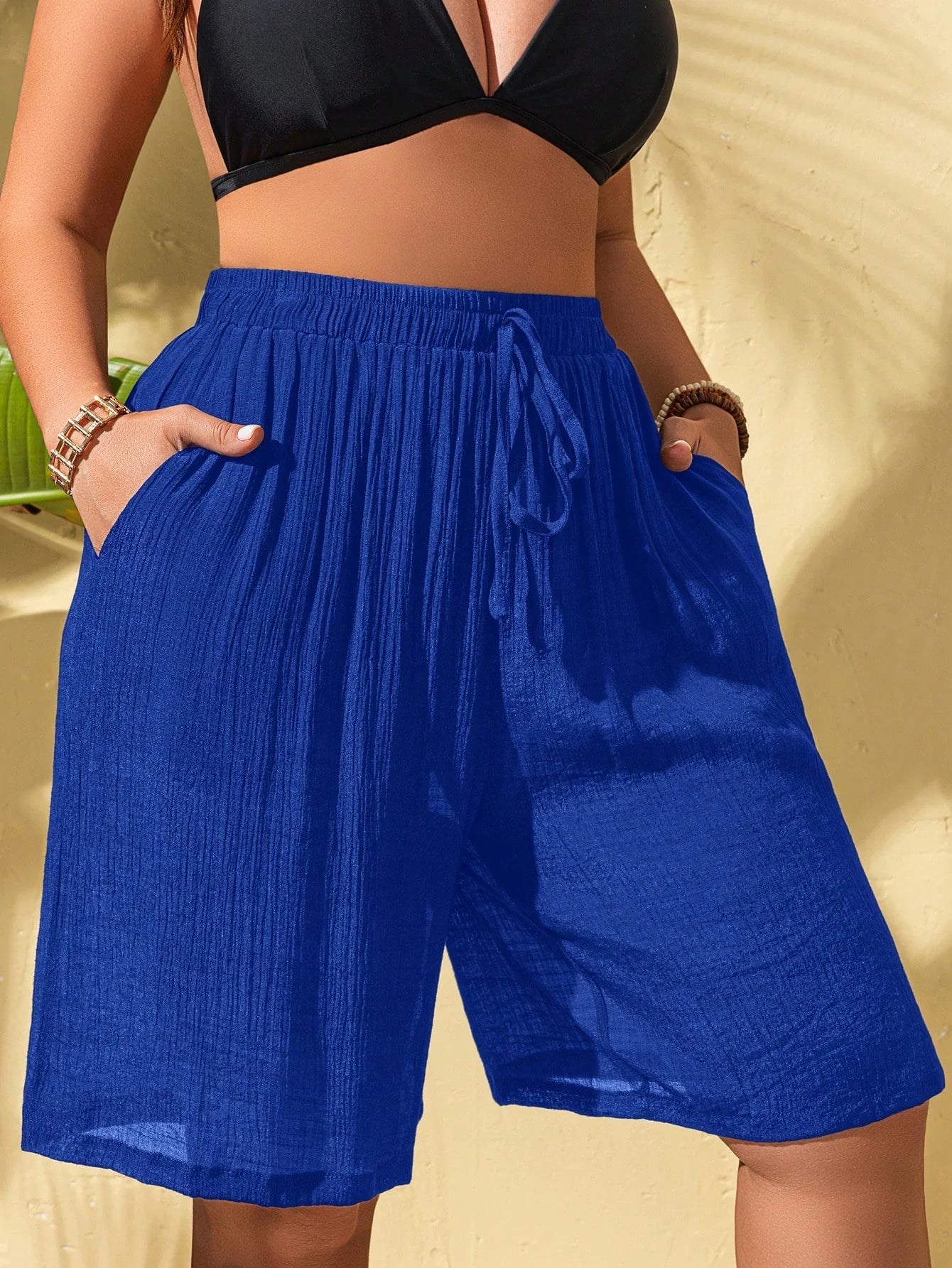 Shorts de Praia com Cordão