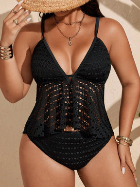 Tankini Plus Size Black