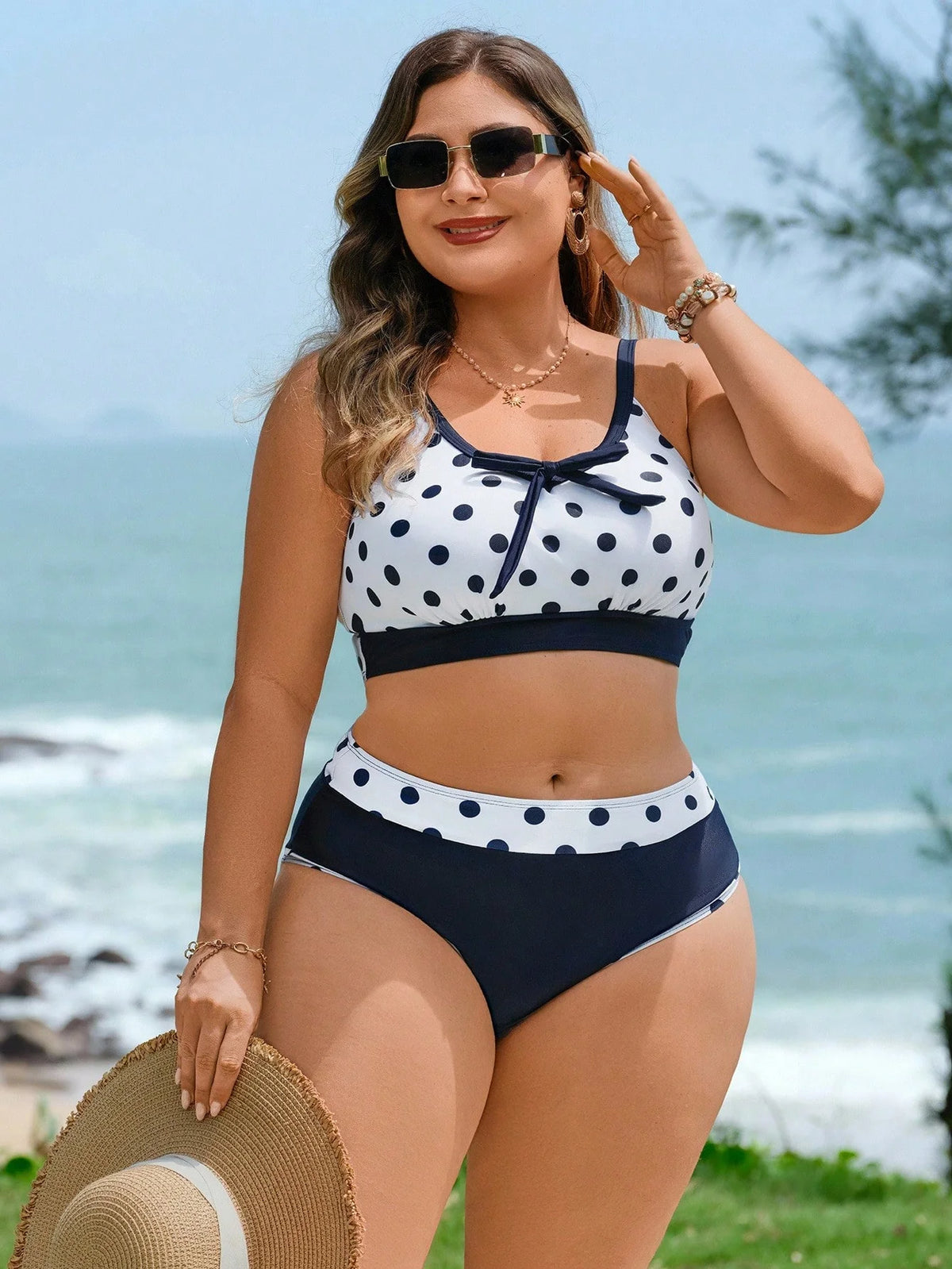 Biquíni Plus Size Poá