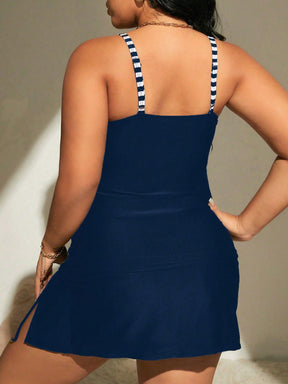 Tankini Plus Size com Listras