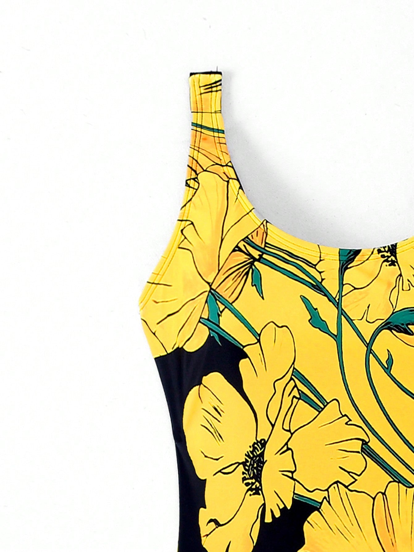 Maiô Floral de Uma Peça para Verão e Praia P