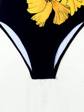 Maiô Floral de Uma Peça para Verão e Praia P