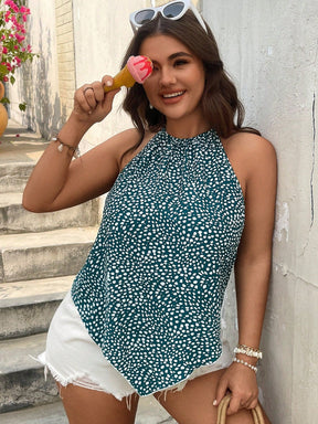 Regata Plus Size Floral Verão
