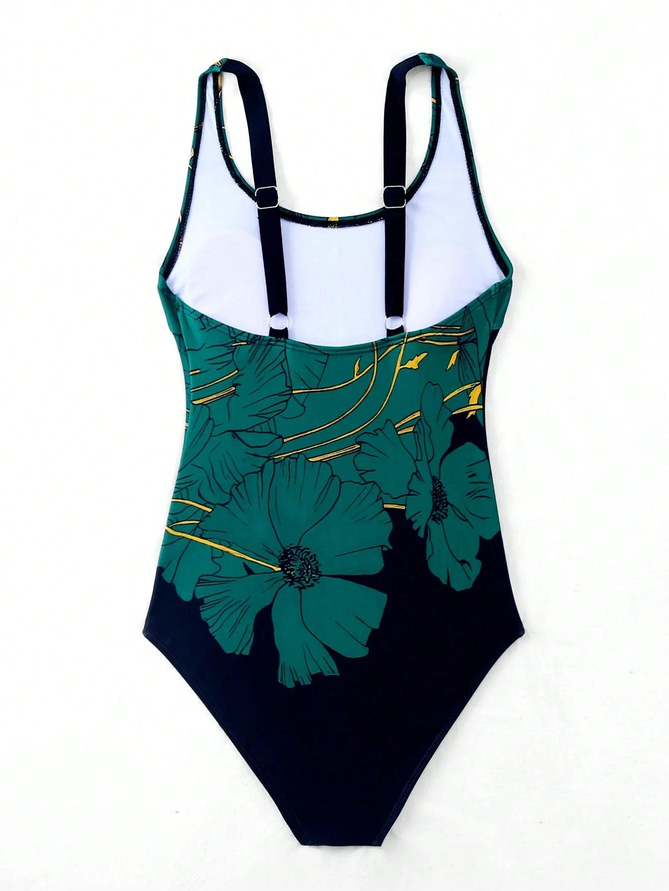 Maiô Floral de Uma Peça para Verão e Praia