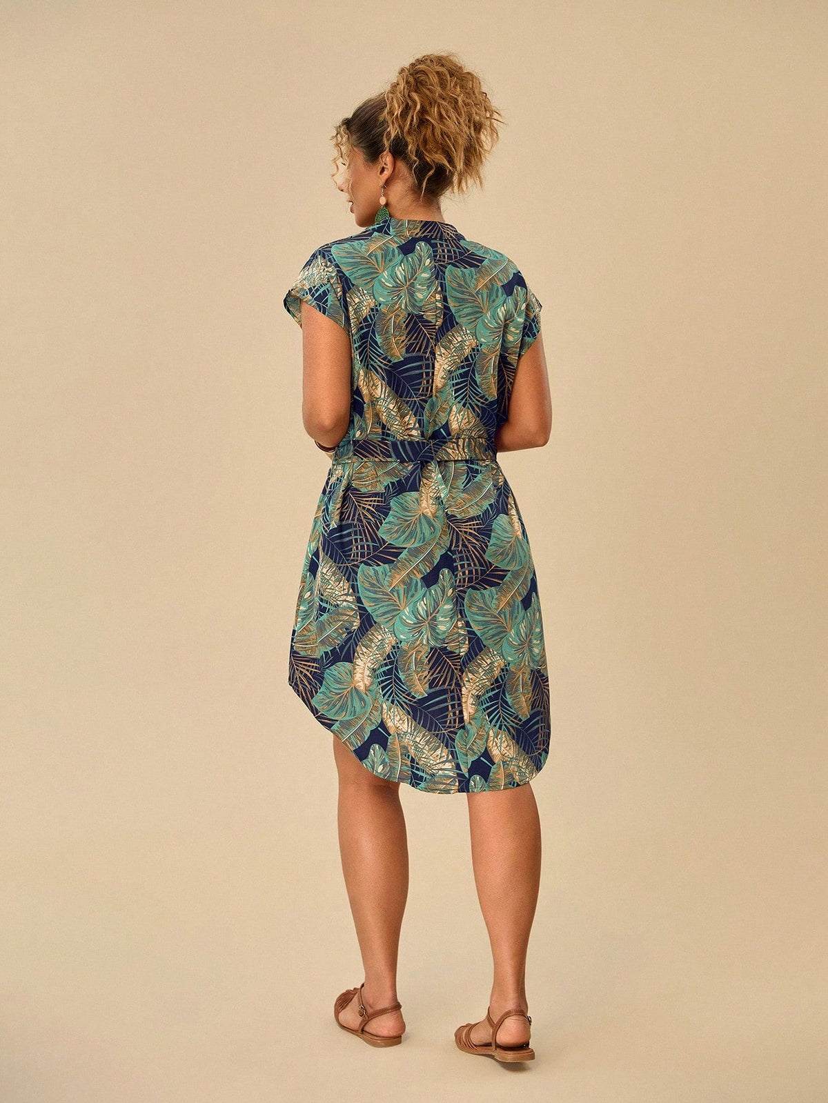 Vestido Plus Size Tropical