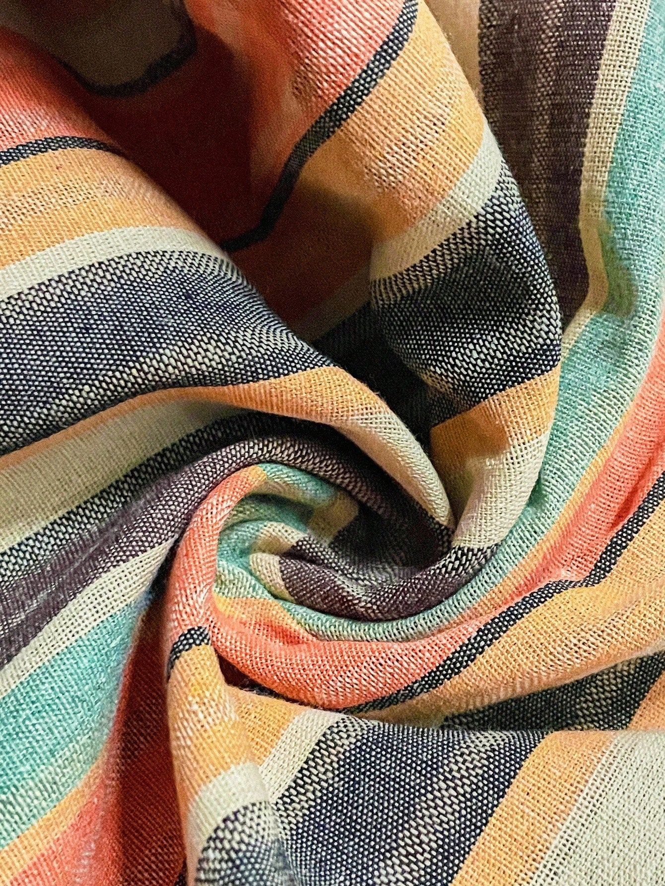 Short Listrado Plus Size Cordão